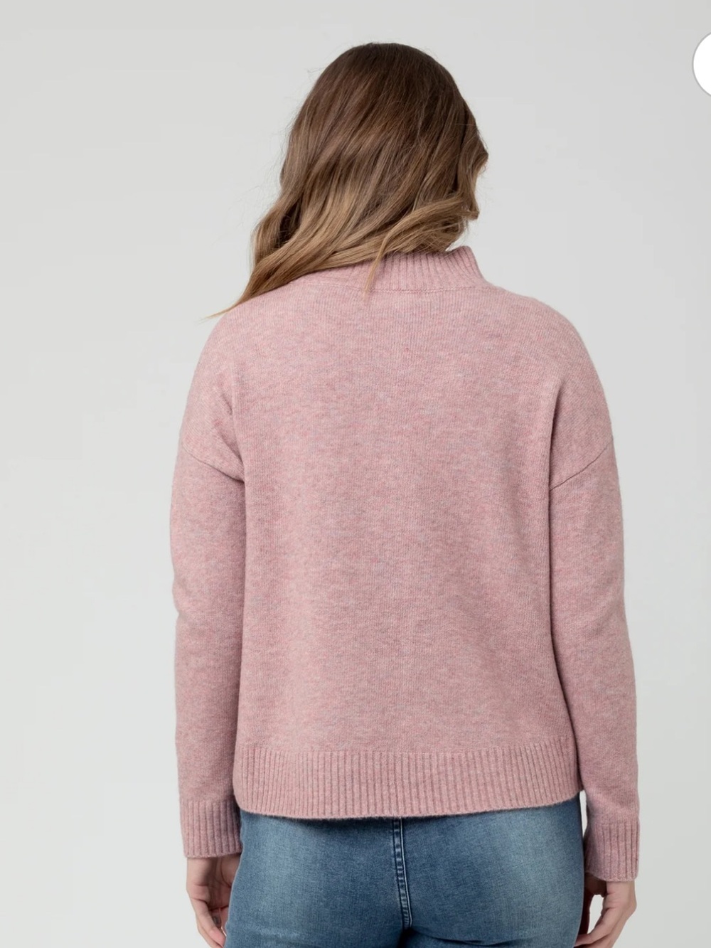 Ripe Jade Crop Nursing Knit Pink. - Picture 3 of 9